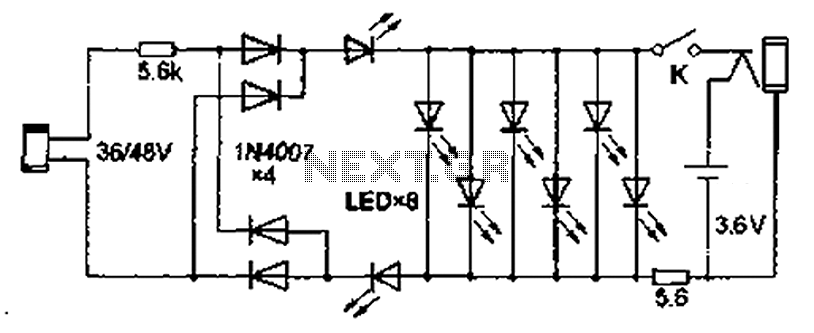 Free homemade LED lamp circuit diagram