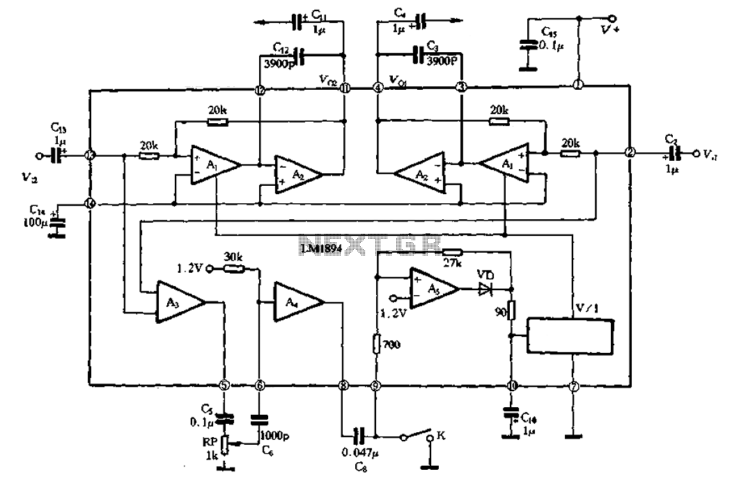 LM1894 Principles and Applications a circuit