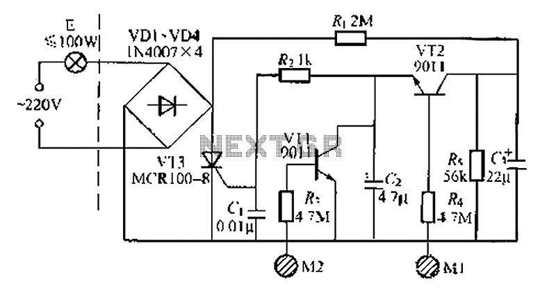 Press light switch double circuit 7 circuit
