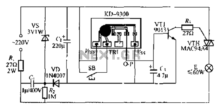 Using music integrated circuit delay lamp