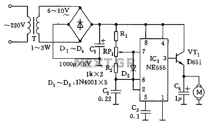 555 zinc-manganese batteries reduction charger circuit