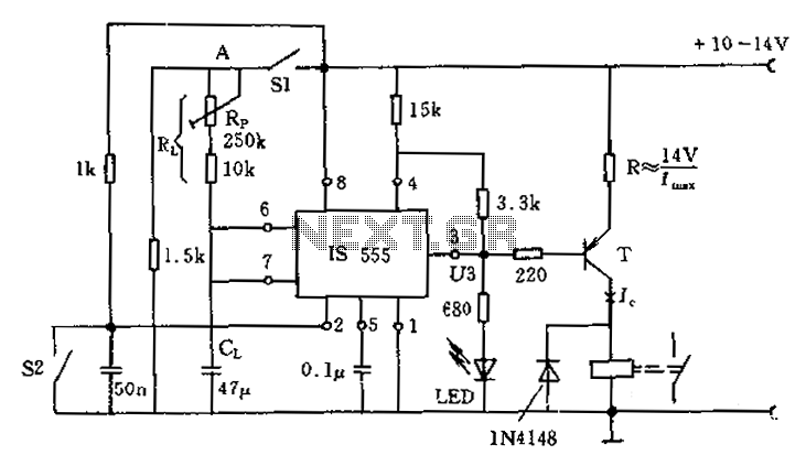 Car or room timer alarm circuit diagram