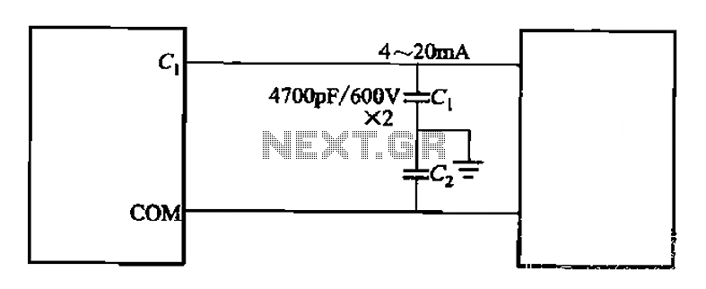 Control cables plus anti-interference capacitors circuit