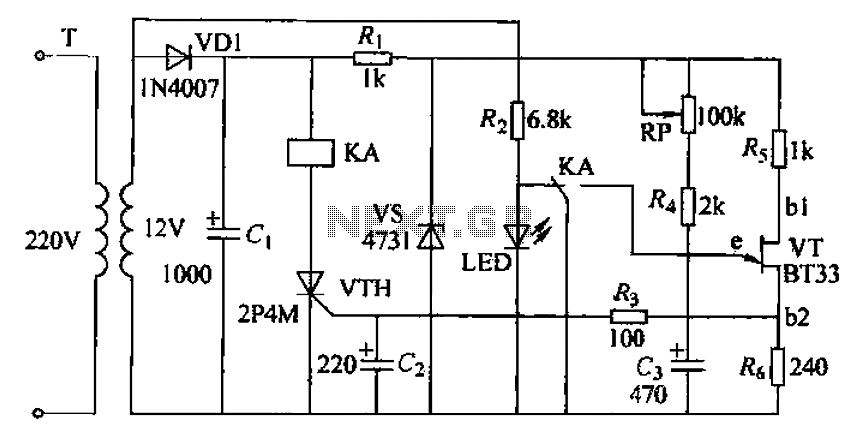 JS20 single-junction transistor time relay circuit