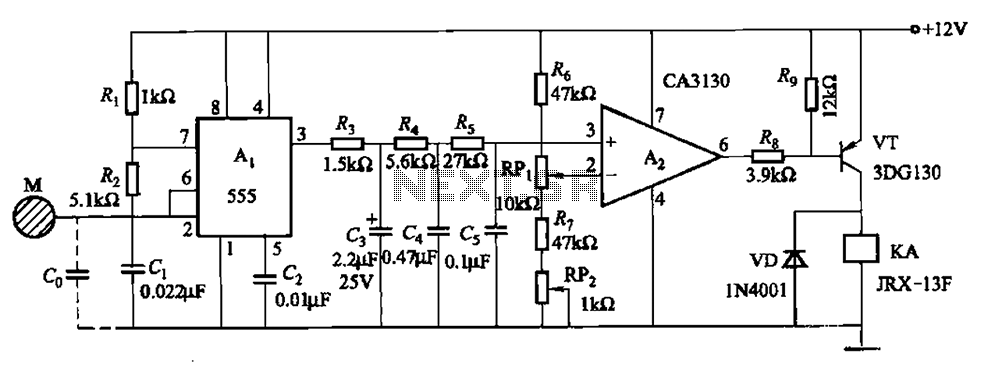 One of capacitive sensing oscillator circuit burglar alarm