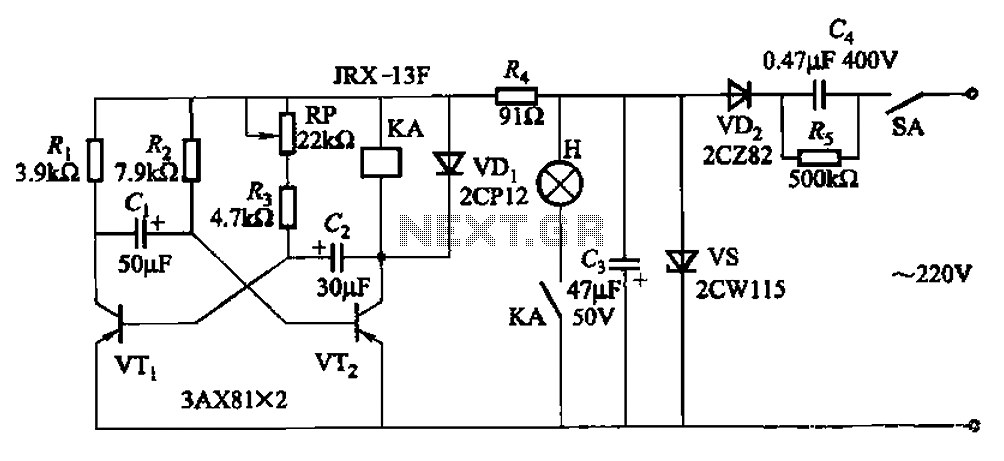 Seven blinker circuits