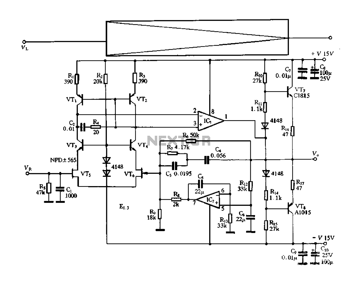 Electronic switching preamplifier