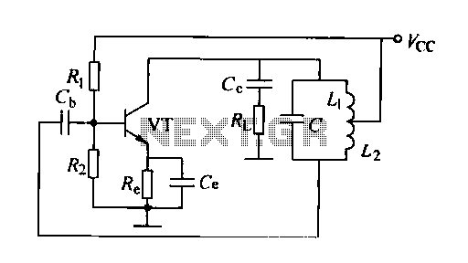 Inductance feedback oscillator circuit
