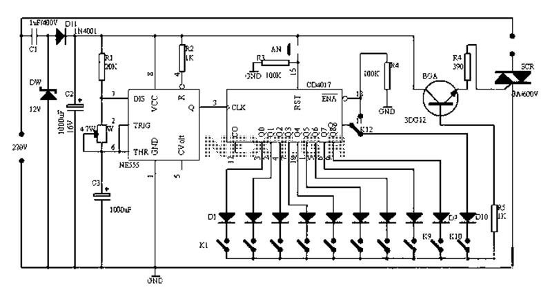 Universal electronic timer circuit diagram