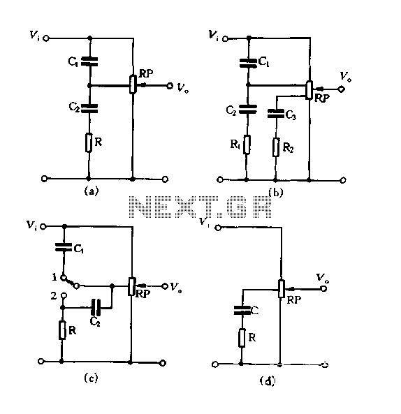 Using tap potentiometer loudness circuit