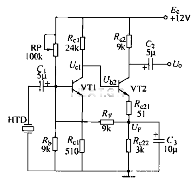Voice amplifier transistor