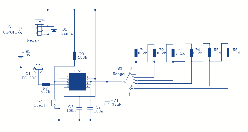 5 to 30 Minute Timer circuit