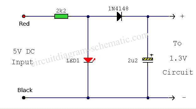 schematic 1 3 volt power source circuit
