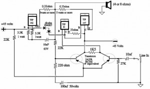 150W Power Amplifier circuit