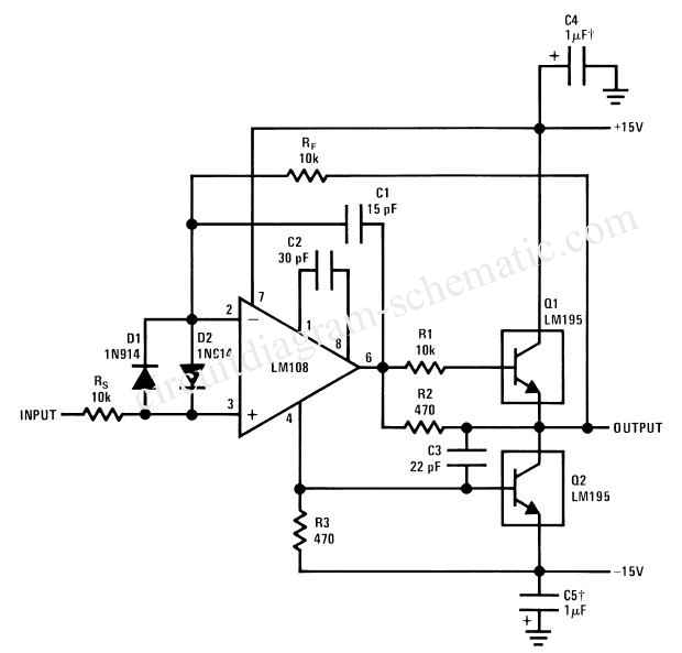 Amp Voltage Follower circuit