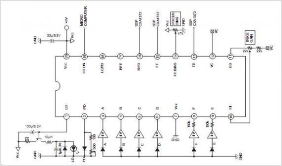 CXA1821M Rf Amplifier For Cd Players