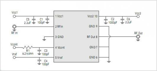 WS2512 4 X 4 Power Amplifier Module circuit