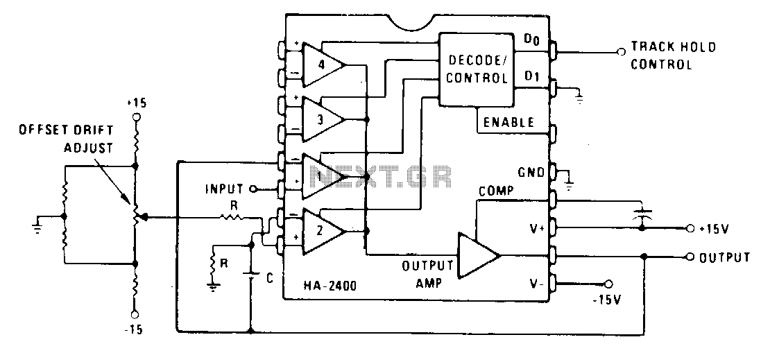 Track-and-hold-sample-and-hold circuit