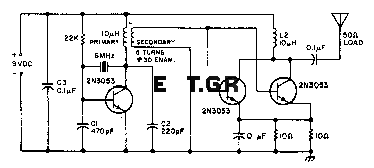 1W-cwtransmitter circuit