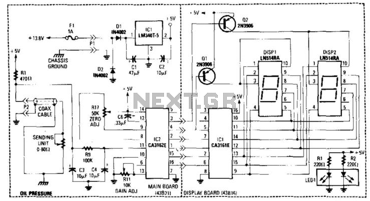 Digital Oil-Pressure Gauge circuit