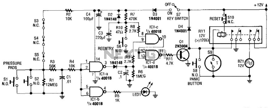 Home Security System circuit