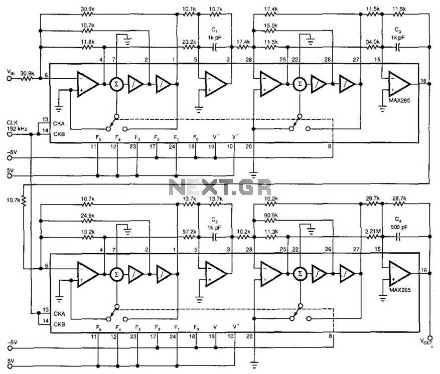 Antialiasing And Sync-Compensation Filter circuit