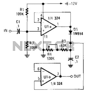 Positive Pulse Pulse Stretcher circuit