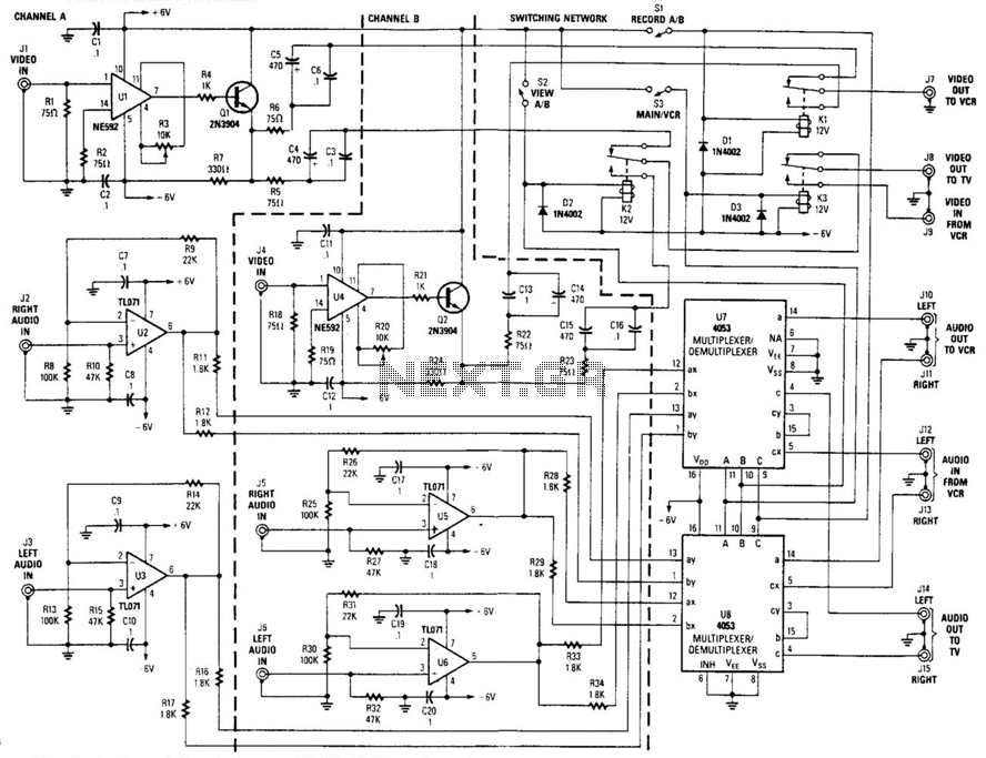 AudioVideo Switcher circuit