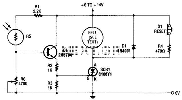 Light-Activated Alarm With Latch