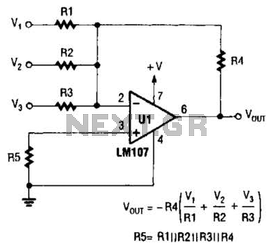 Inverting Summing Amplifier Circuit