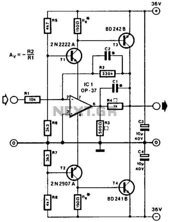 Audio Line Driver Circuit