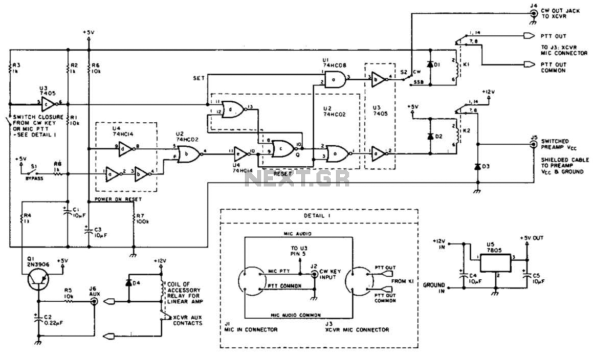 Preamp Transmit-Receive Sequencer Circuit