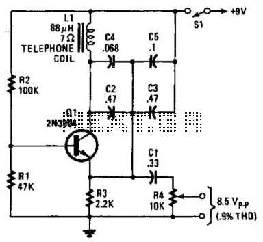 Simple Audio Test Oscillator Circuit
