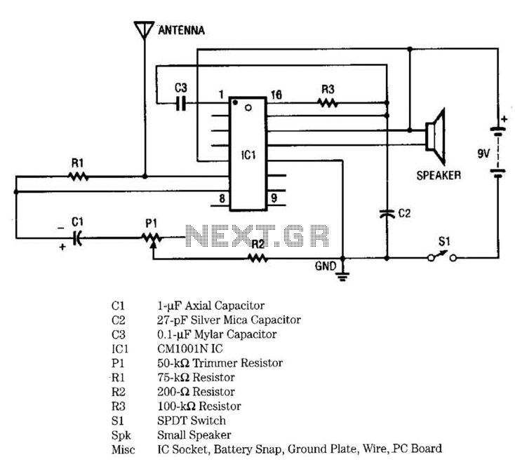 Proximity Alarm I Circuit