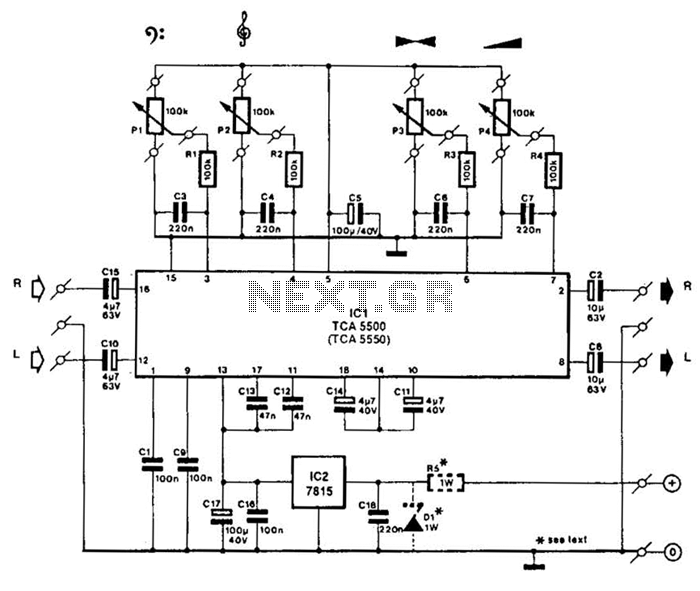 Stereo Preamp With Tone Control Circuit