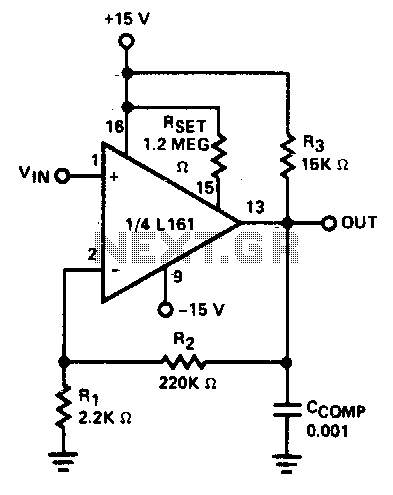 X100 operational amplifier circuit