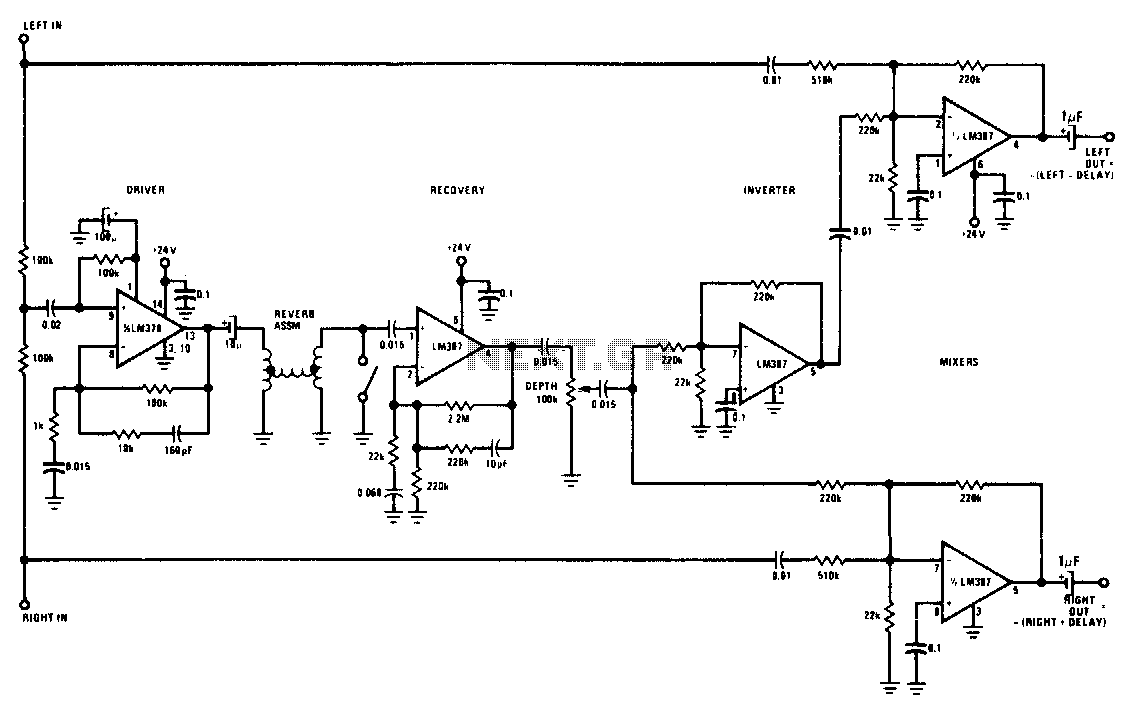 Stereo reverb enhancement system