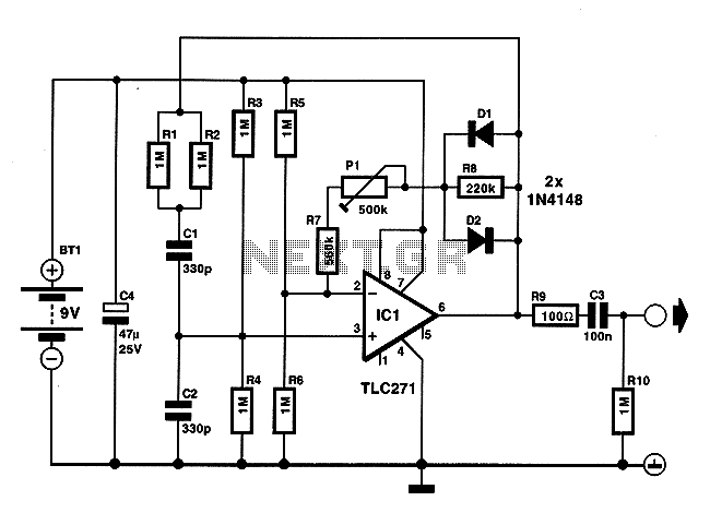 Low energy consumption audio signal generator