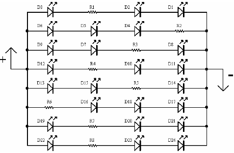 24 LED SpotlightCircuit circuit