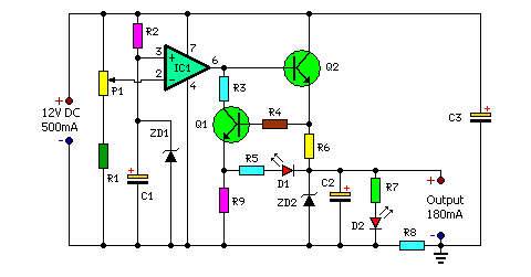 A Friendly Charger Schematic for Mobile Phones circuit