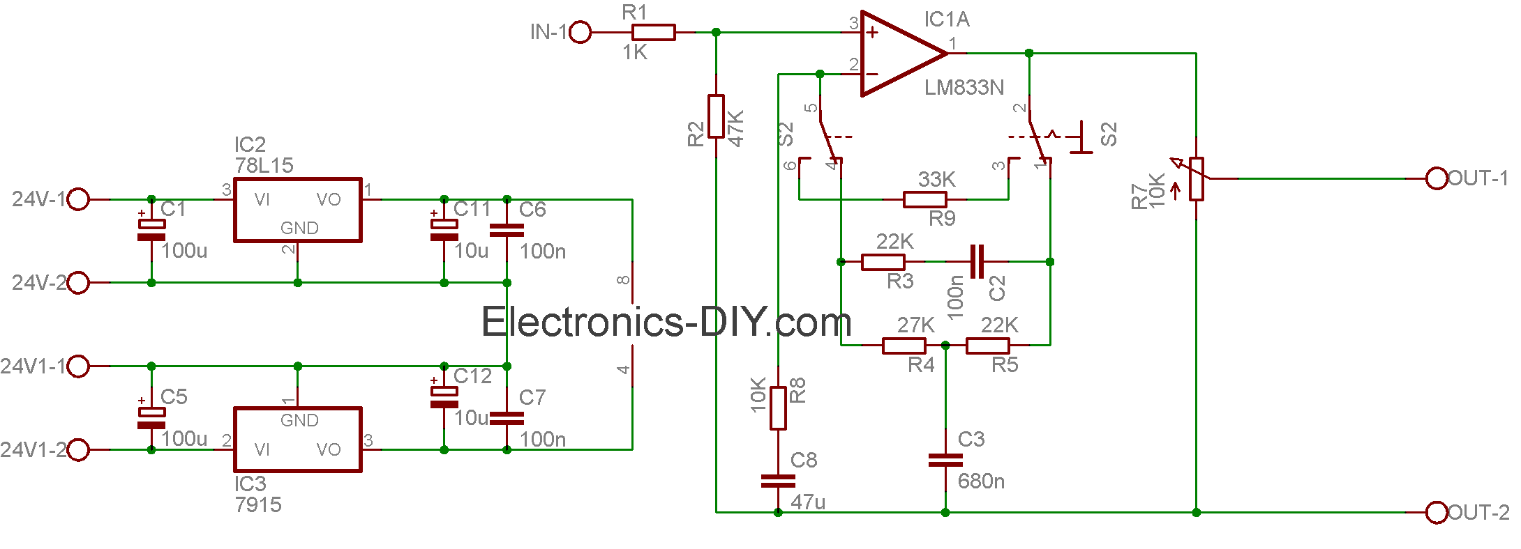 LM4780 2x60W Power Amplifier