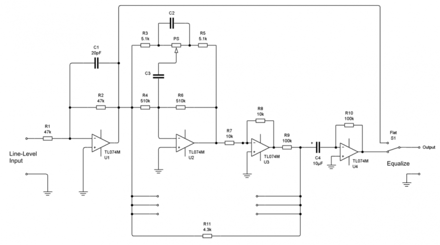 24 band equalizer schematic design