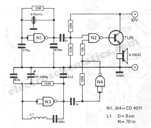 Cheap Metal Detector Circuit