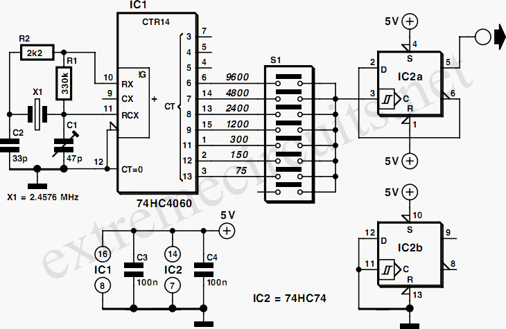 Baud Rate Generator circuit