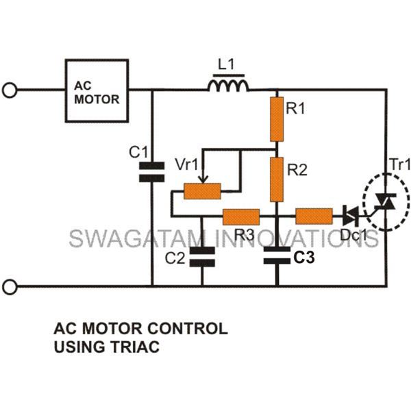 how to make simplest triac flasher – Circuit Schematic
