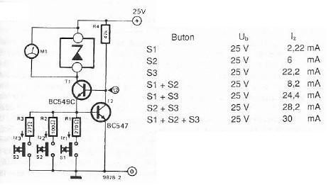 zener diode tester schematic circuit