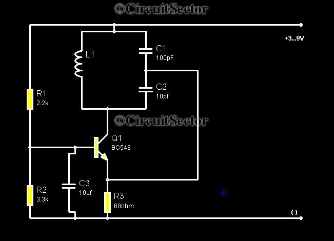 Low Cost Metal Detector Circuit PCB