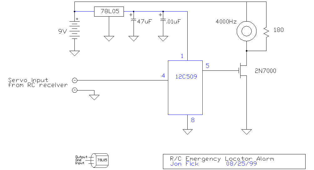 rc emergency locator alarm