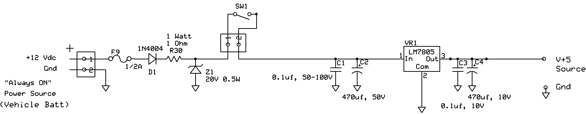 capacitor Explaining a car voltage regulator circuit