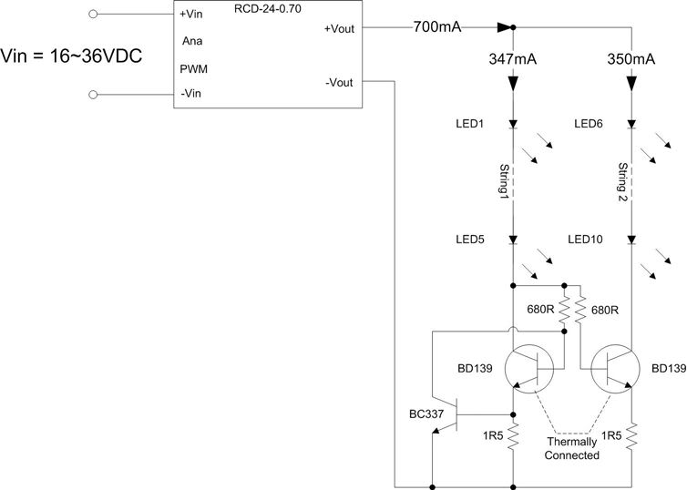 Current Mirror for LEDs circuit